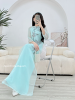 LUNA Double layers embroidery Spring patterns modern ao dai