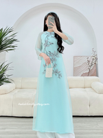 LUNA Double layers embroidery Spring patterns modern ao dai