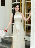 DANNA Sleeveless Taffeta Spring patterns Pre made ao dai
