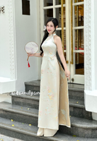 DANNA Sleeveless Taffeta Spring patterns Pre made ao dai