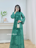 HADLEY Loosing style Green modern ao dai