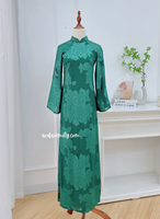 HADLEY Loosing style Green modern ao dai