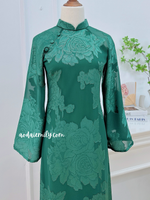 HADLEY Loosing style Green modern ao dai