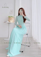 HALO |Double layers chiffon Ao Dai Set with buttons