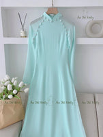 HALO |Double layers chiffon Ao Dai Set with buttons