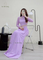 VERONICA Cut out Double layers chiffon Ao Dai Set