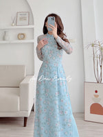 ANNA Mini flowers Pre-made Silk Ao dai