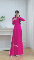 KAILANI Mulberry silk ao dai with buttons
