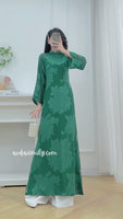 HADLEY Loosing style Green modern ao dai