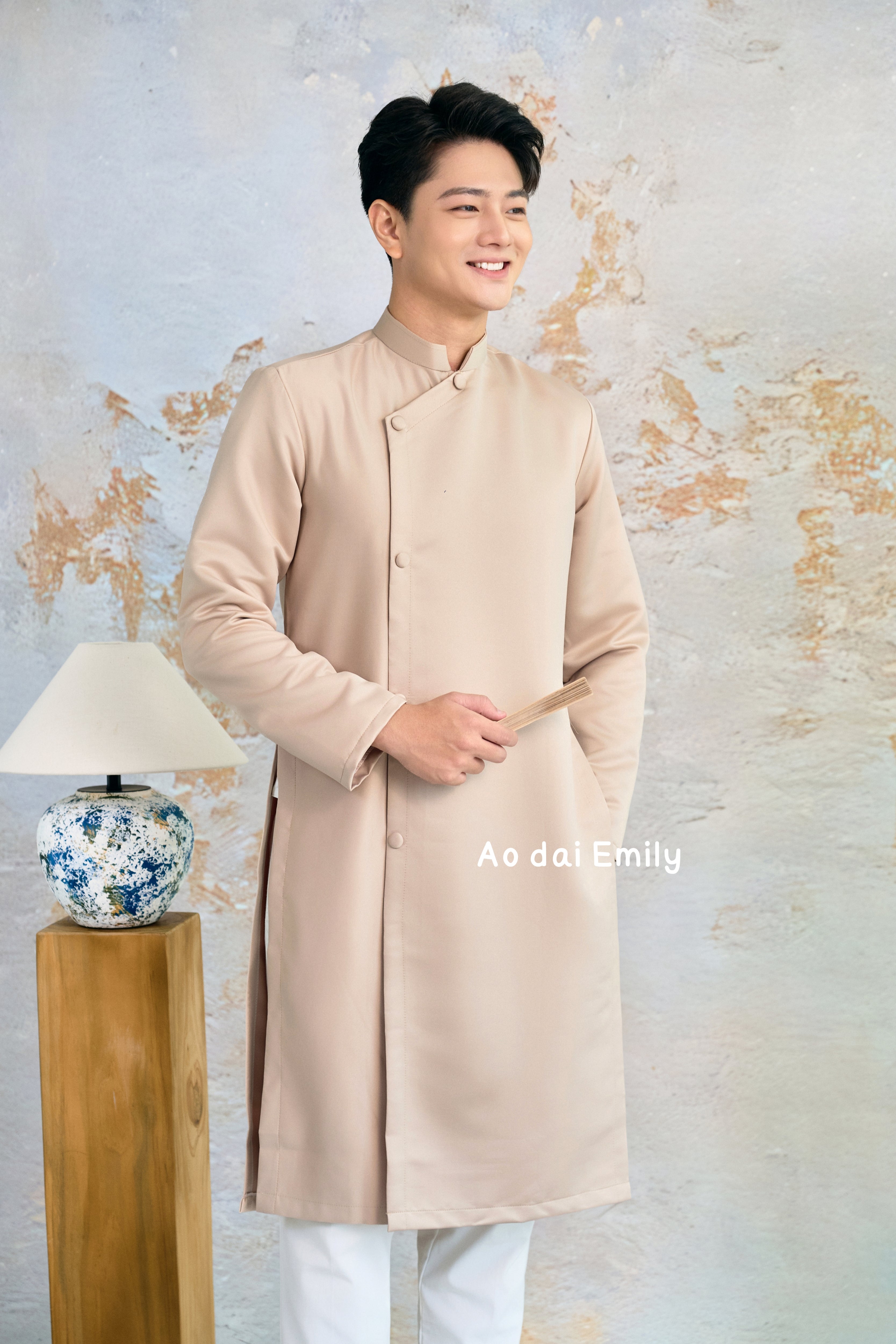 Ao dai for men| Plain color| Bryan