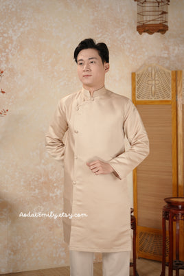 BRYAN Ao dai for men| Plain color
