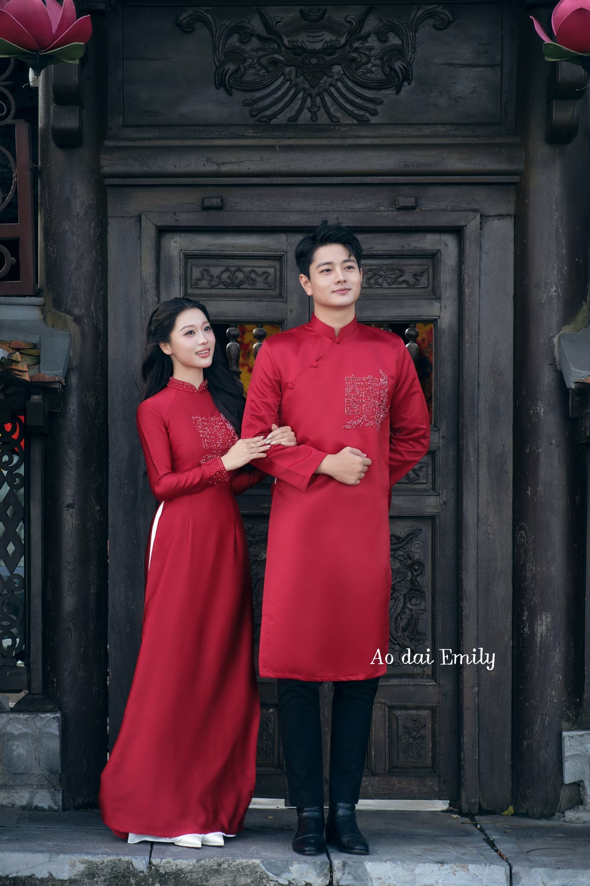 Matching Couple Ao dai for Brides and Grooms| Yonca