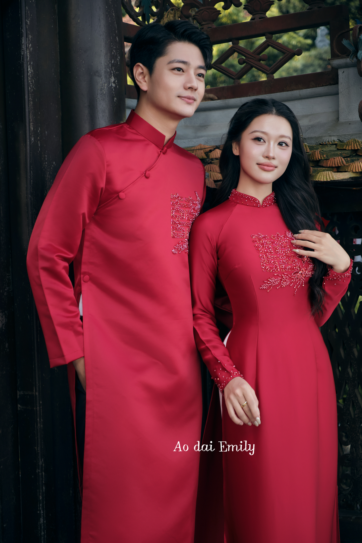 Matching Couple Ao dai for Brides and Grooms| Yonca