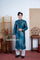 Dark Blue/ Gold Ao dai for men
