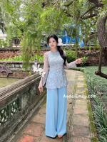 MILANA Ao Ba Ba | Mini Rose Blue patterns