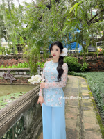 MILANA Ao Ba Ba | Mini Rose Blue patterns