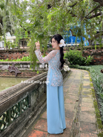 MILANA Ao Ba Ba | Mini Rose Blue patterns