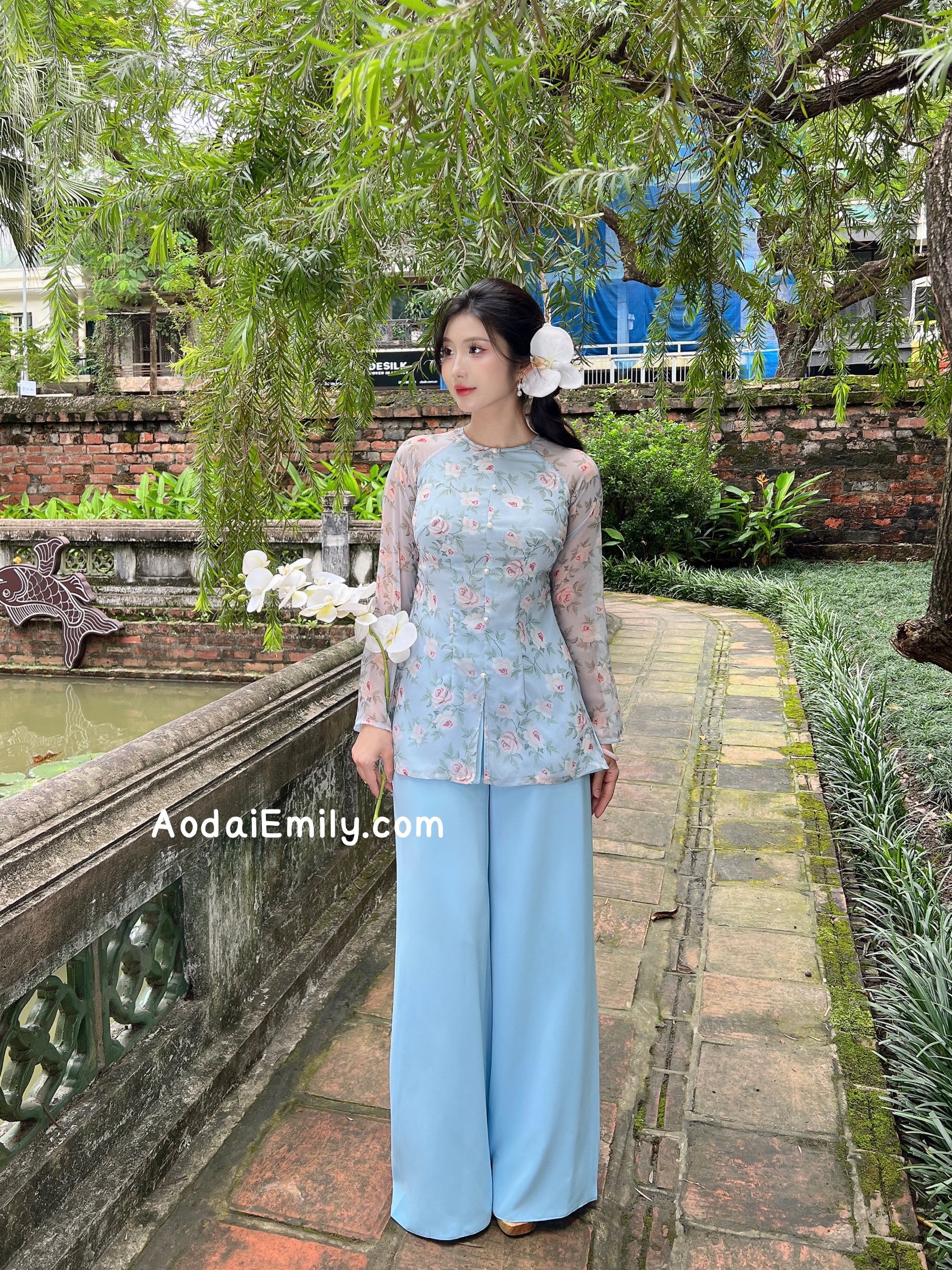Ao Ba Ba | Mini Rose Blue patterns