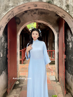 VIOLETA  Loosing Blue modern ao dai with simple designs