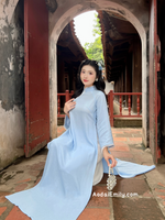 VIOLETA  Loosing Blue modern ao dai with simple designs