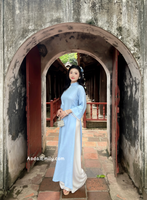 VIOLETA  Loosing Blue modern ao dai with simple designs