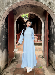 Loosing Blue modern ao dai with simple designs