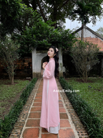AVIANA Loosing Pink modern ao dai with simple designs