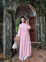 AVIANA Loosing Pink modern ao dai with simple designs