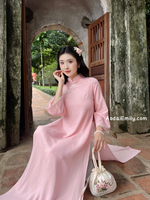 AVIANA Loosing Pink modern ao dai with simple designs