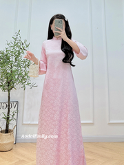 Loose Pink modern ao dai
