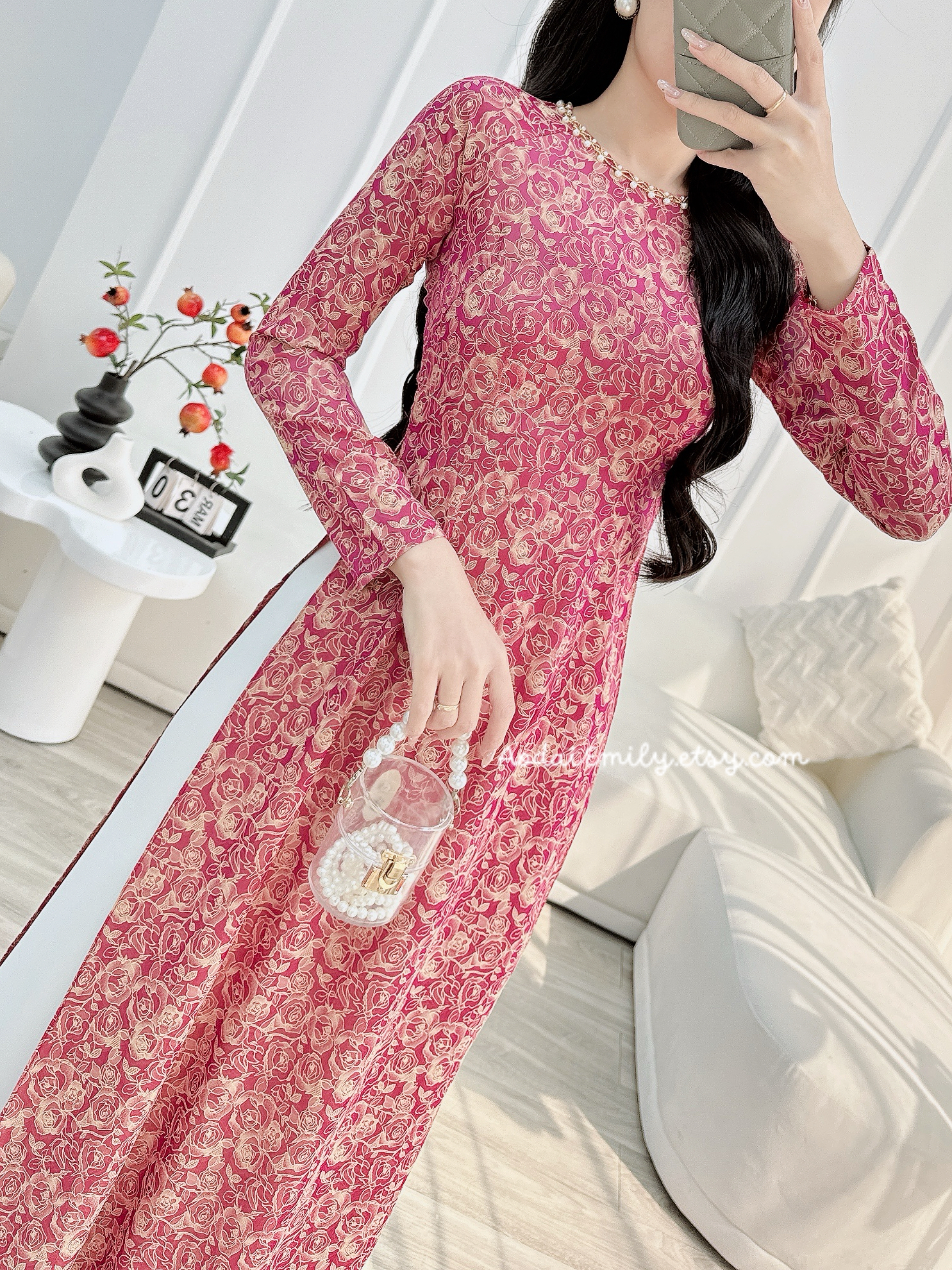 Ao dài gấm