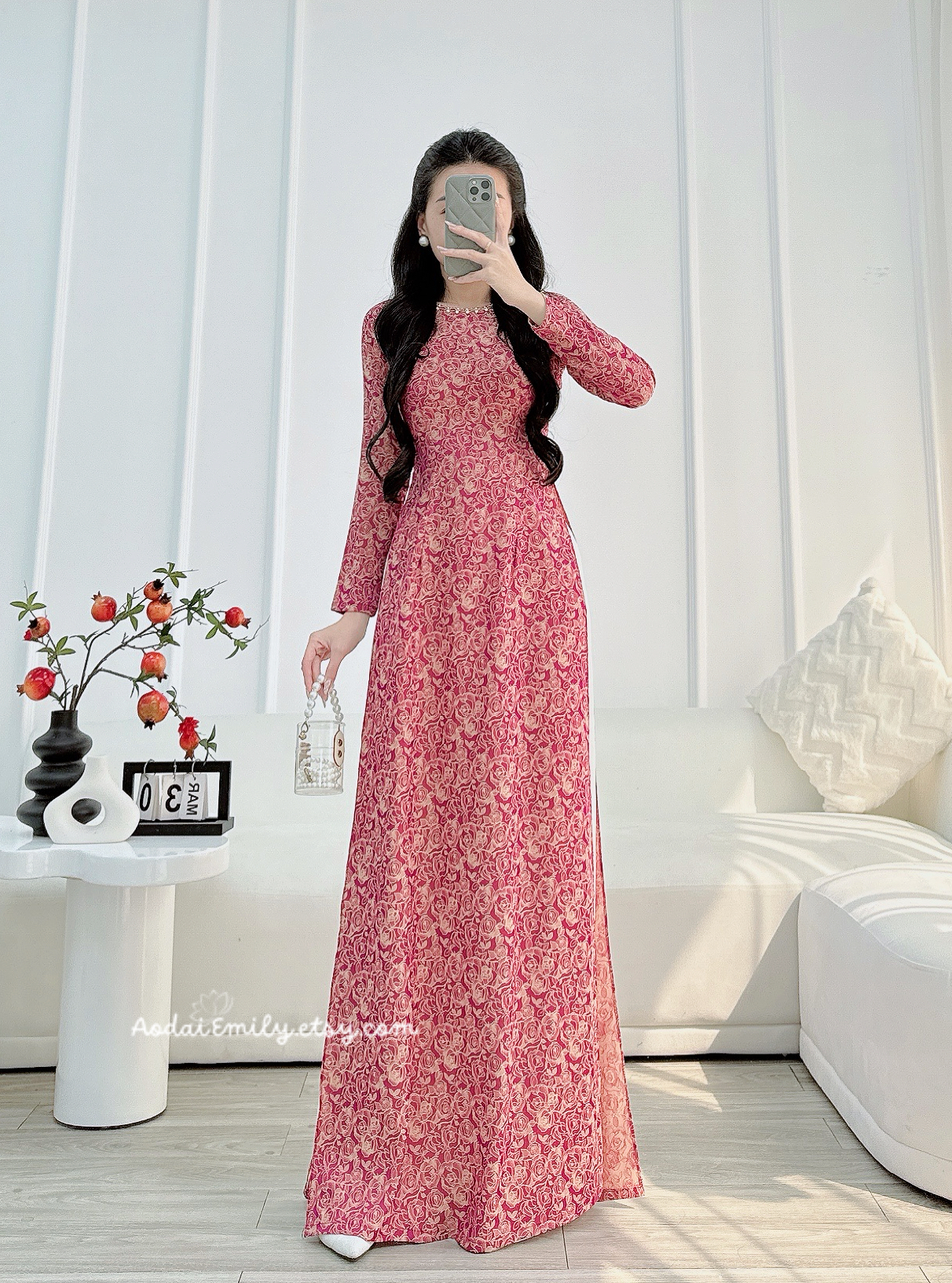 Ao dài gấm