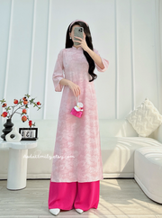 Loosing Pink modern ao dai set