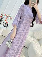 LUISA Loosing Purple modern ao dai set