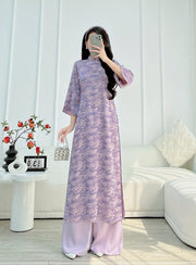 Loosing Purple modern ao dai set