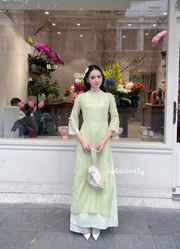Modern ao dai with cutie bows