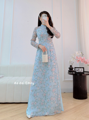 Mini flowers Pre-made Ao dai| Flaming Katy
