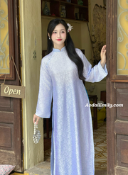 Loosing style Mulberry silk ao dai