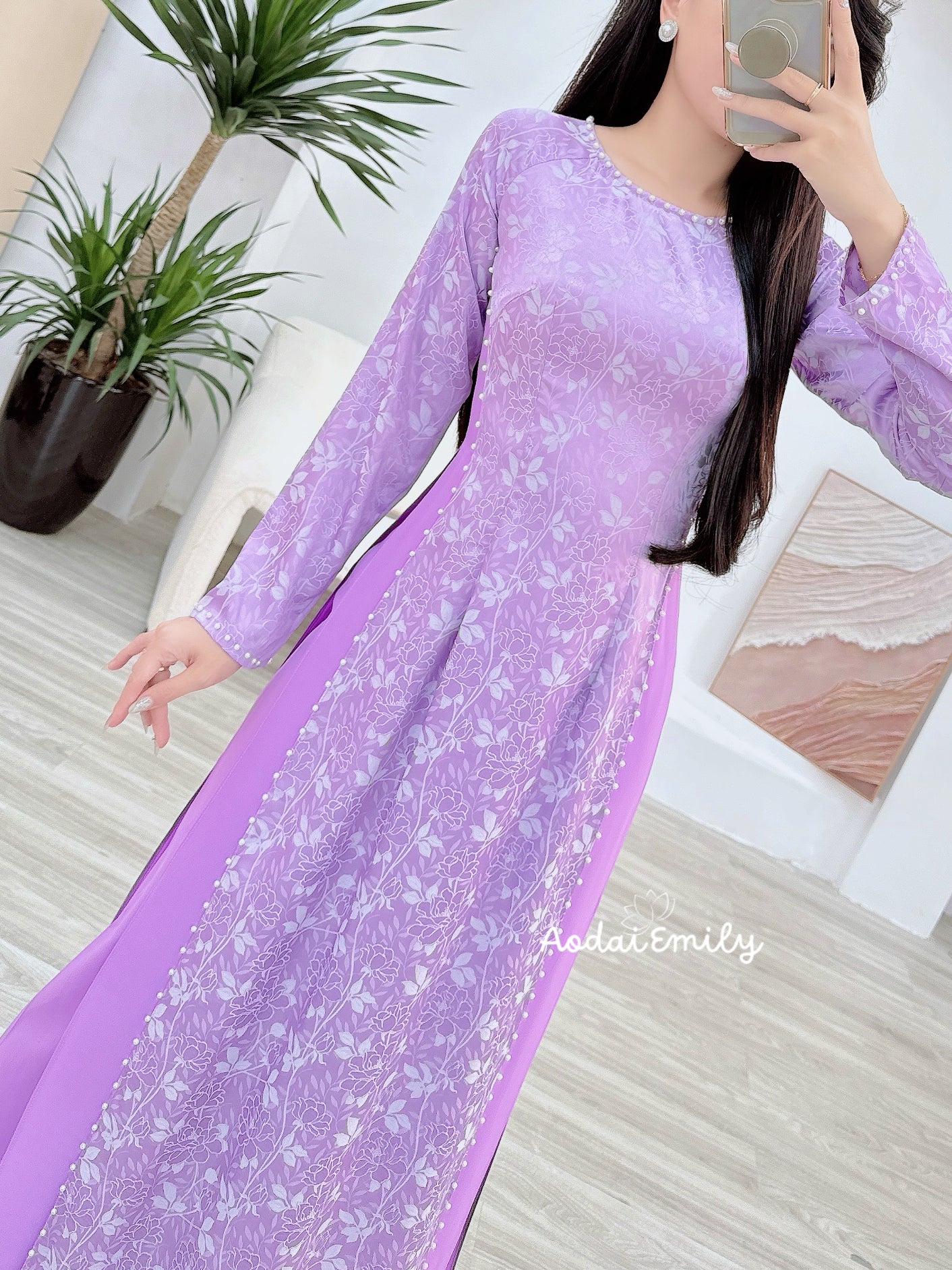 Purple Ao Dai set