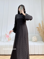 KELSEY Black Mulberry silk ao dai