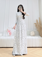 AZARIA Black/White printed flowers pattern