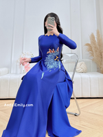 ITZEL Embroidery Sunflowers with hand beading buttons