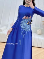 ITZEL Embroidery Sunflowers with hand beading buttons