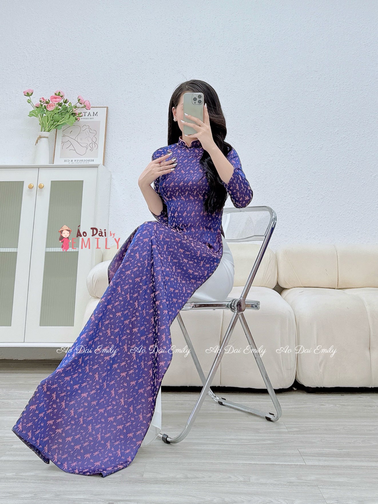 Ao dài gấm