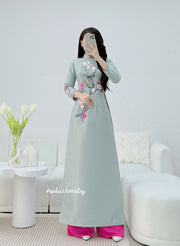 Spring Flowers Ao Dai | Taffeta Ao Dai