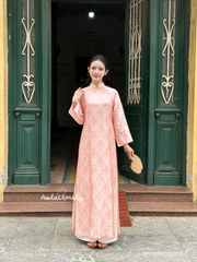 Loosing style Mulberry silk ao dai|