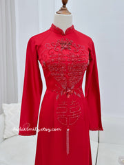 Matching couple Ao dai for Brides