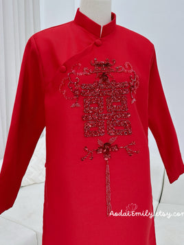 JOVIE Matching couple Ao dai for  Grooms