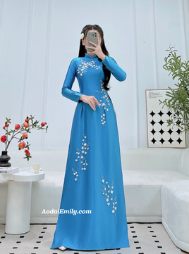 ALICIA Hand beading 3D flowers with crystals