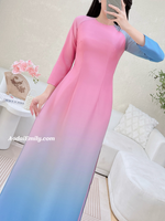 AILEEN Printed OMBRE pattern Pre made ao dai